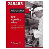 Chef's Larder Red Cooking Wine 3 Litres  Adomoo